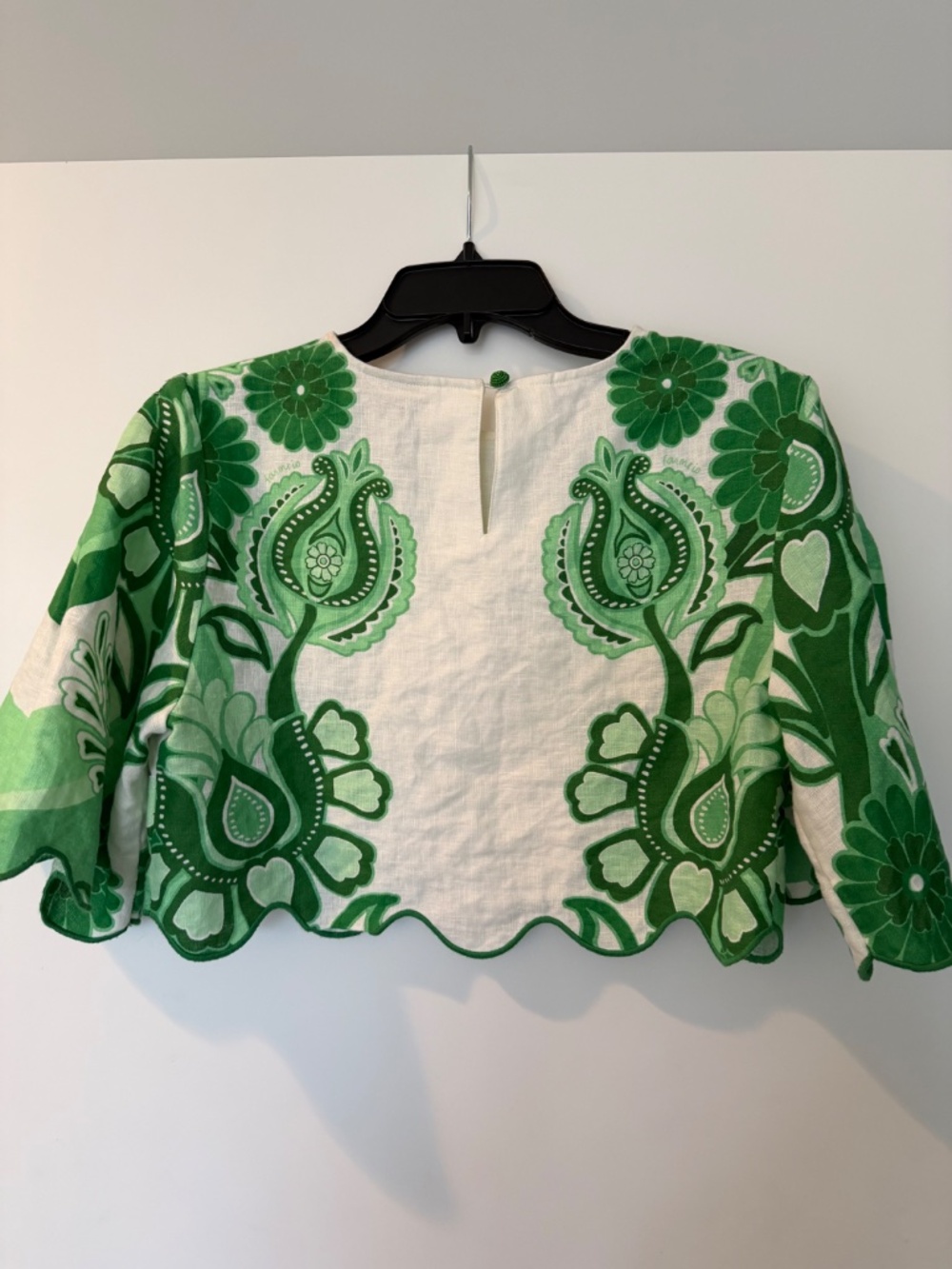 Farm Rio Festival Green Midi Skirt & Blouse - Picture 10 of 16